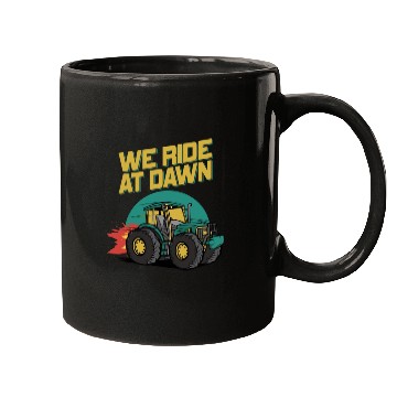 Discover We Ride At Dawn Dad Lawn Mower Make Laugh Day Yard Mugs