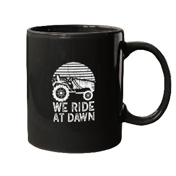 Discover We Ride At Dawn Dad Lawn Mower Make Laugh Day Yard Mugs