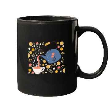 Discover Teapot Design Flower Tea Lover Mugs