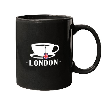 Discover London Tea Great Britain Flag Mugs