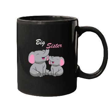 Discover Elephants - Big Sister Mugs