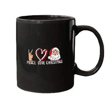 Discover Peace Love Christmas Mugs