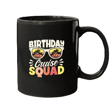 Discover Birthday Cruise Squad Mugs