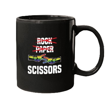 Discover Womens Rock Paper Scissors Funny Lgbt Pride Mugs
