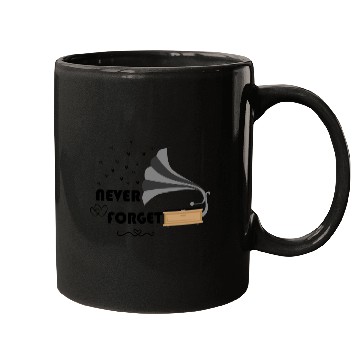 Discover Never Forget Retro Vintage Cassette Tape Graphic Mugs