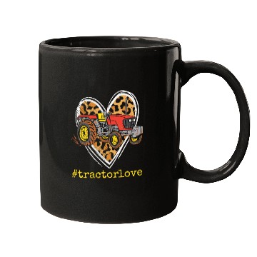 Discover Tractor Love Harvester Driver Farmer Farm Leopard Mugs
