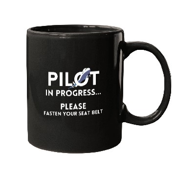 Discover pilot in progress future pilot airplane aircraft Mugs