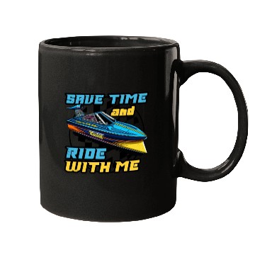 Discover Drag Boat Racing Racer Speed Boat Driver Mugs