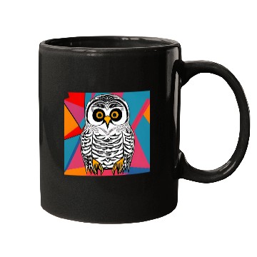 Discover Pop Art Snowy Owl Mugs