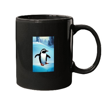 Discover Penguin on ice Mugs
