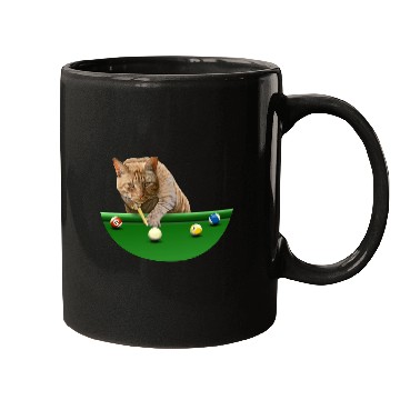 Discover 8 BALL POOL CAT Mugs