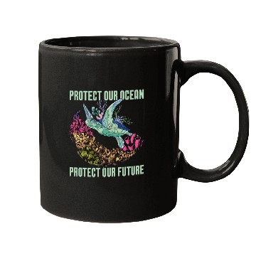 Discover Marine Biology Protect Our Ocean Loves Marine Life Mugs