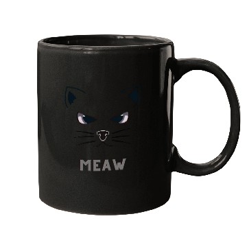 Discover Illustration Cat Cute Face Mugs 4
