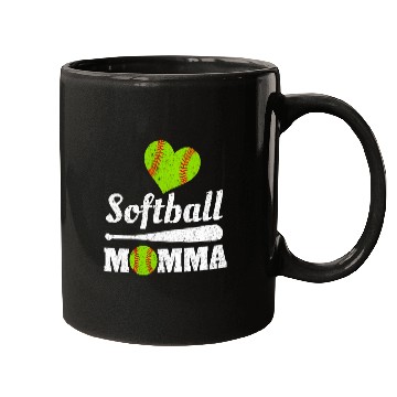 Discover Softball Momma Mother's Day Ball Sports Mom Mommy Mugs