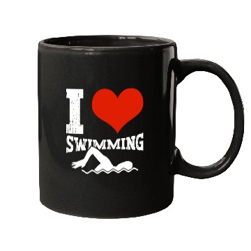 Discover I Love Swimming Swimmer Swim Mugs
