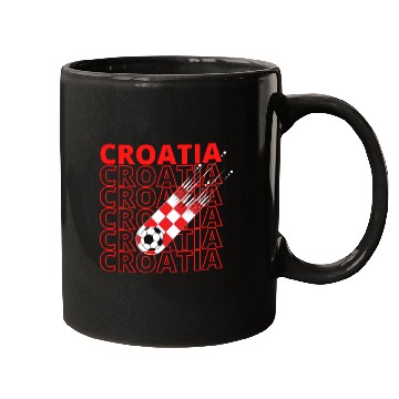 Discover World Croatia Soccer Vintage Mugs