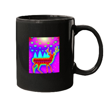 Discover Retro Christmas Reindeer Mugs