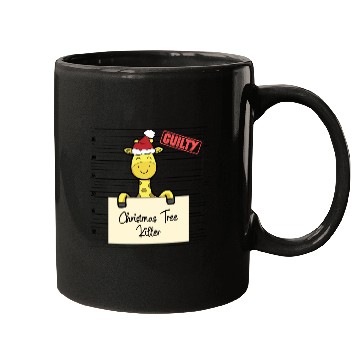 Discover Giraffe christmas funny prison Mugs