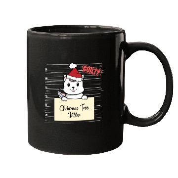 Discover Unicorn cat christmas funny prison Mugs