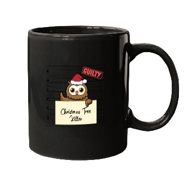 Discover Owl christmas funny prison Mugs
