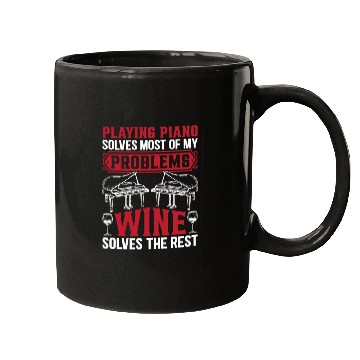 Discover Playing Piano Solves Most Of My Problems - Keyboar Mugs