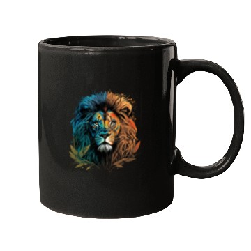 Discover Two Face Lion Mugs