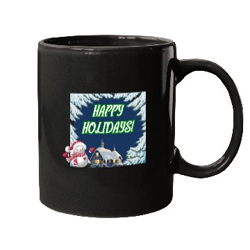 Discover HAPPY HOLIDAYS Green122 Mugs