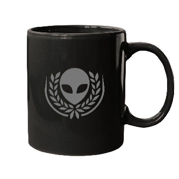 Discover Laurel wreath alien crest Mugs