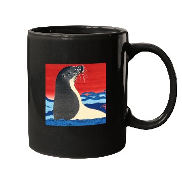 Discover Ukiyo-e Seal, Japanese Print Mugs