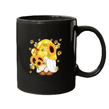 Discover Sunflower Gnome With Bee Mugs