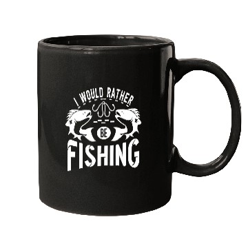 Discover i would rather be fishing Mugs