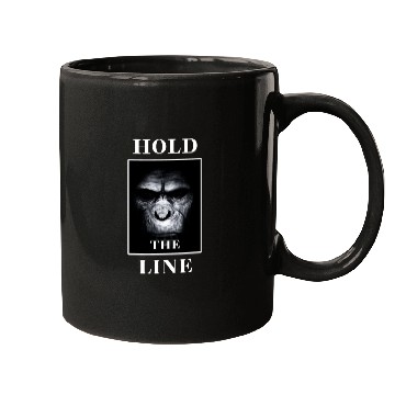 Discover APE Monkey Face "Hold the Line" Mugs