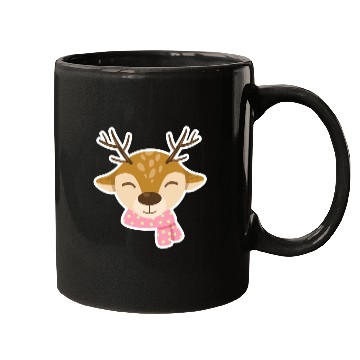 Discover Cute reindeer art design Mugs