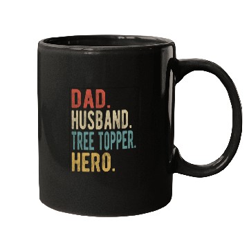 Discover Tree Topper Dad Husband Hero Mugs