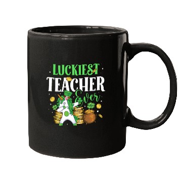 Discover Luckiest Teacher Ever Unicorn St. Patricks Day Mugs