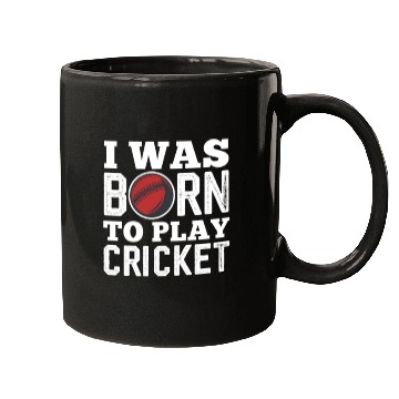 Discover I Was Born To Play Cricket Mugs