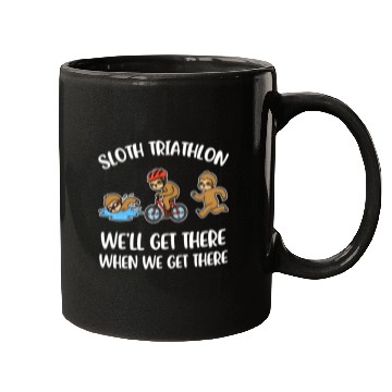 Discover Sloth Triathlon Funny Triathlon Gift Mugs
