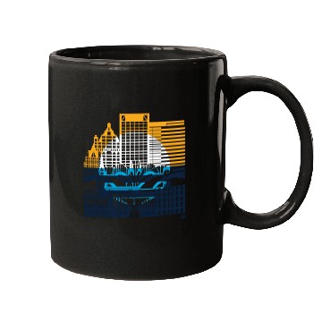 Discover Milwaukee Skyline Squared Milwaukee Peoples Flag D Mugs