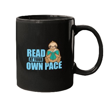 Discover Read at your own Pace Sloth lazy Environment Mugs