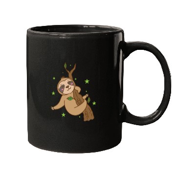 Discover Sloth chilling on Tree Nature lazy Mugs