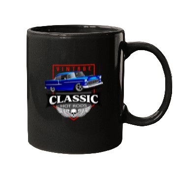 Discover Blue Classic Car Street Rod Mugs