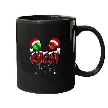Discover Chest Nuts Christmas Funny Matching Couple Mugs