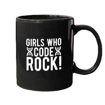 Discover Girls Who Code Rock Science Teacher Student Gifts Mugs