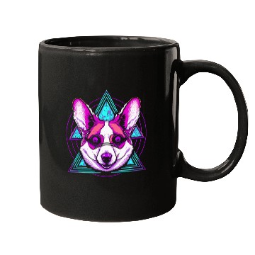 Discover Geometric Corgi Mugs