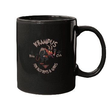 Discover Krampus Kids Club Naughty Bad Boys & Girls Xmas Mugs