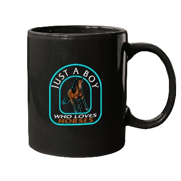 Discover Cowboy Mugs, Just A Boy Who Loves Horses Mugs,