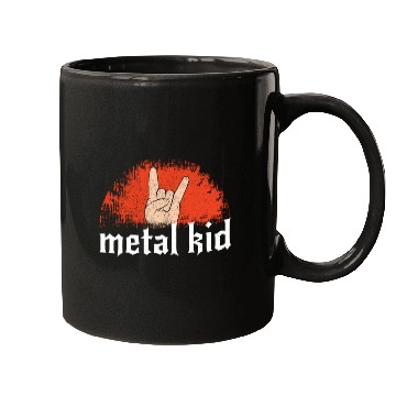 Discover Rocker Sign Rock Hand Music Lover Little Metal Kid Mugs