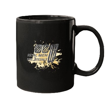 Discover Real Men Use Three Pedals Mugs