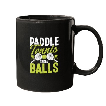 Discover Paddle Tennis Player Match Paddle takes Balls Mugs