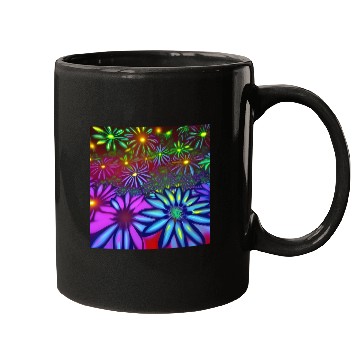 Discover Psychedelic flowers Mugs